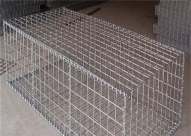 Ocynkowane ogrodzenie ścienne z gabionu 2 ”× 2” / 3 ”× 3” / 4 ”× 4” Otwarcie siatki