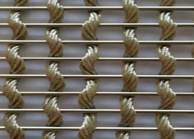 Tkane dekoracyjne panele ogrodzeniowe z siatki drucianej dla architektury Średnica drutu 0,2 mm-4 mm