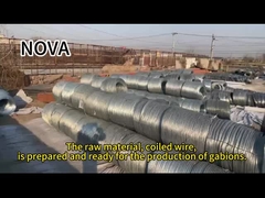 Gabionowe pudełka Kosze kamienne Gorąco zanurzone Gawanizowane Zink Metalowe sieci drutowe Do ochrony rzeki