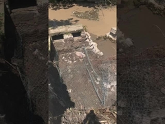 Gabion tkany wielowarstwowo - kompozyt (stal + geowłóknina) dla zwiększonej stabilności