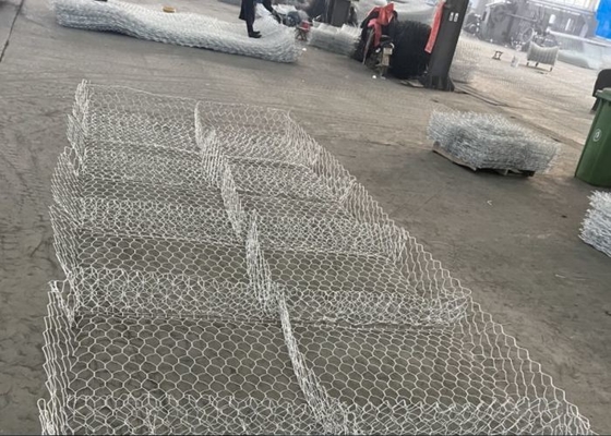 Heavy Hot Dip  Materac Gabion Stone Wall Galvanized Hydraulic Works Use