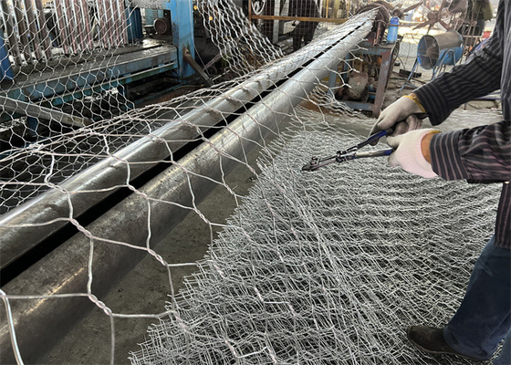 1m-2m szerokość Galwanizowany pudełko gabionowe 80x100mm Wielkość siatki