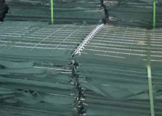 Ciężkie bariery piaszczyste wojskowe z 4,0 mm siatką drukową Galfan powlekany końcówka łączące szpilki włącznie