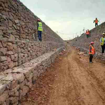 Gabion Box Basket Galvanized Metal Wire Mesh, Hexagonal Design dla krajobrazu i inżynierii lądowej
