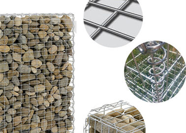 Stabilne ocynkowane kosze gabionowe o średnicy drutu 2,0 - 4,0 mm do ścian funkcyjnych