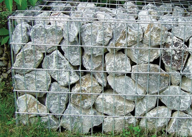Ciężkie ocynkowane spawane siatki gabionowe, stalowa klatka kamienna 3,0 - 6,0 m średnicy przewodu