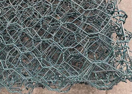 Galfan High Tension 60x80mm 2.4mm Gabionowa siatka druciana do ochrony rzeki
