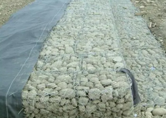 Wielkość siatki 60x80mm Materac gabionowy Reno Wysoka wytrzymałość dla konstrukcji oporowych