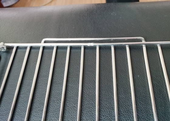 Nieprzywierająca siatka do grillowania kurczaka wielokrotnego użytku, srebrna, łatwa do czyszczenia na domowe przyjęcie z grillem
