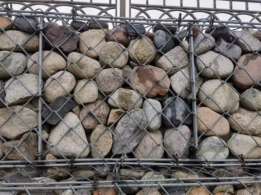 1x1x1m Gabion Wire Mesh PVC Powłoka grubość 0,2-1 mm