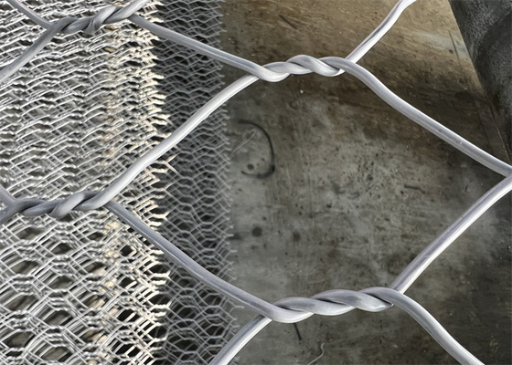 80mm*100mm Mental 4mm Gabion Baskets Solutions Mesh Opening Bv Certyfikacja