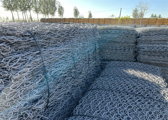 80mm*100mm Mental 4mm Gabion Baskets Solutions Mesh Opening Bv Certyfikacja
