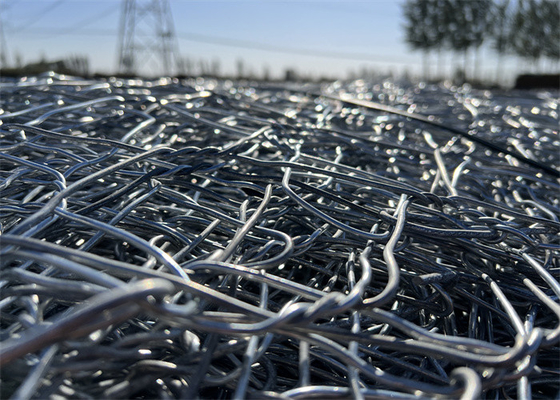 1m*1m*2m Wysokiej wytrzymałości na rozciąganie PVC Polimerowy powlekany Gabion Wire Mesh Rock Cage
