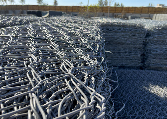 1x1x1m Gabion Wire Mesh PVC Powłoka grubość 0,2-1 mm