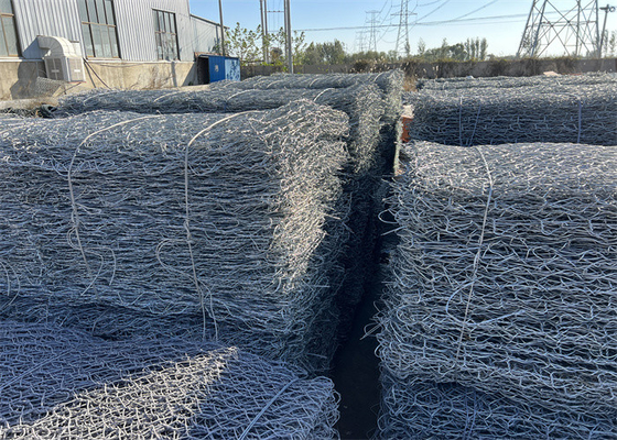 1x1x1m Gabion Wire Mesh PVC Powłoka grubość 0,2-1 mm