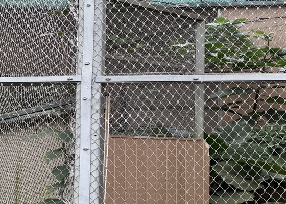 2mm Włókna średnica 304L ze stali nierdzewnej sieć liny dla ogrodów dla zwierząt zoo