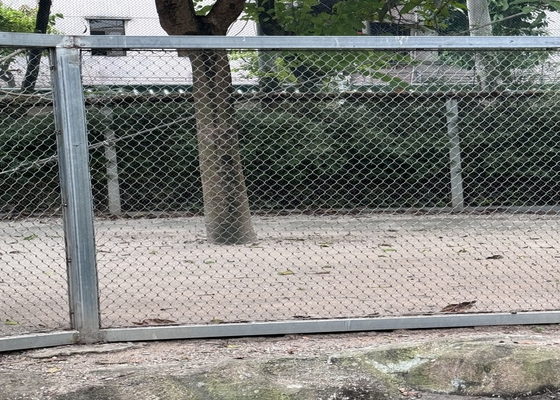 Wysokiej wytrzymałości 2 mm średnicy sieć liny drogowej dla bezpiecznych ogrodów dla zwierząt w zoo