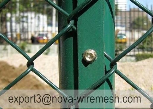 Wciągająca silna linia łańcuchowa sieć ogrodzeniowa z galwanizowanym powłoką PVC