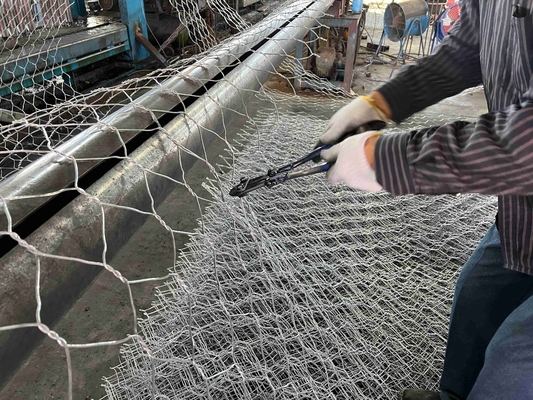 2*1*0.5m 2*1*1m 3*1*1m Galfan Gabion Baskets W tkaniny