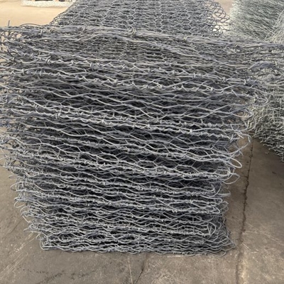 Ocynkowane kosze gabionowe ze stali 1m x 1m x 1m do ochrony wybrzeża