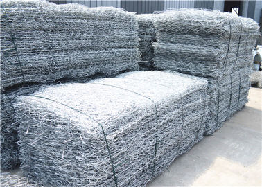 Pvc Coated Wire Rockfall Ochrona siatki, Metalowa klatka wypełniona skałami