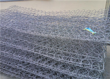 Pvc Coated Wire Rockfall Ochrona siatki, Metalowa klatka wypełniona skałami