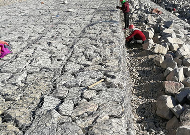 Sześciokątna siatka z gabionu, 60 * 80 Mm materac gabionowy do ochrony przed erozją