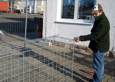 Kosze gabionowe powlekane metalem PCV / Klatki kamienne gabionowe Rozpiętość długiego życia