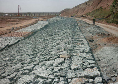 Twisted Wire  Gabion Kontrola erozji materaca Hexagonal / Square Hole Shape