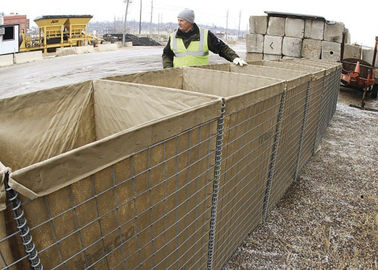 Galwanizowane spawane bariery wojskowe Bastion z piaskiem do obrony