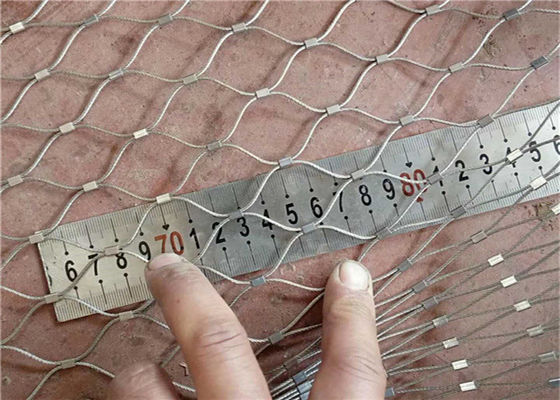 1.2mm Włókno OD ze stali nierdzewnej Ferrule Wire Rope Mesh
